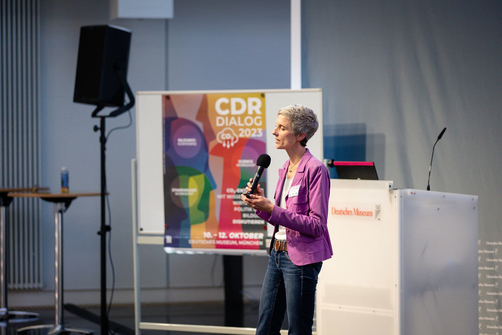 CDRterra-Sprecherin Prof. Dr. Julia Pongratz bei der CDR-Bildungskonferenz Quelle: CDRterra, Domagoj Starcevic Photography
